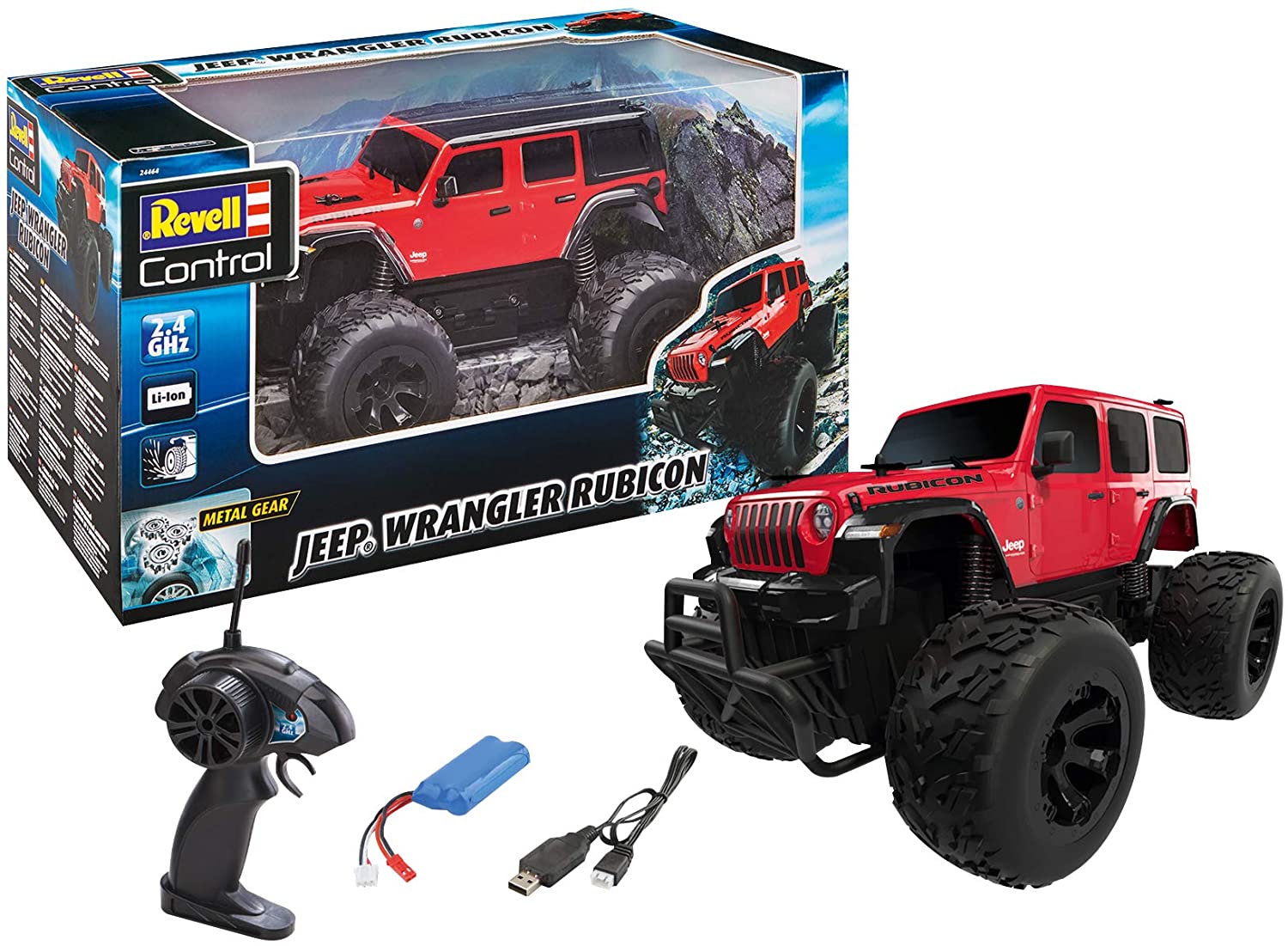 24464 RC Car Jeep® Wrangler Rubicon - Radiostyrd Bil